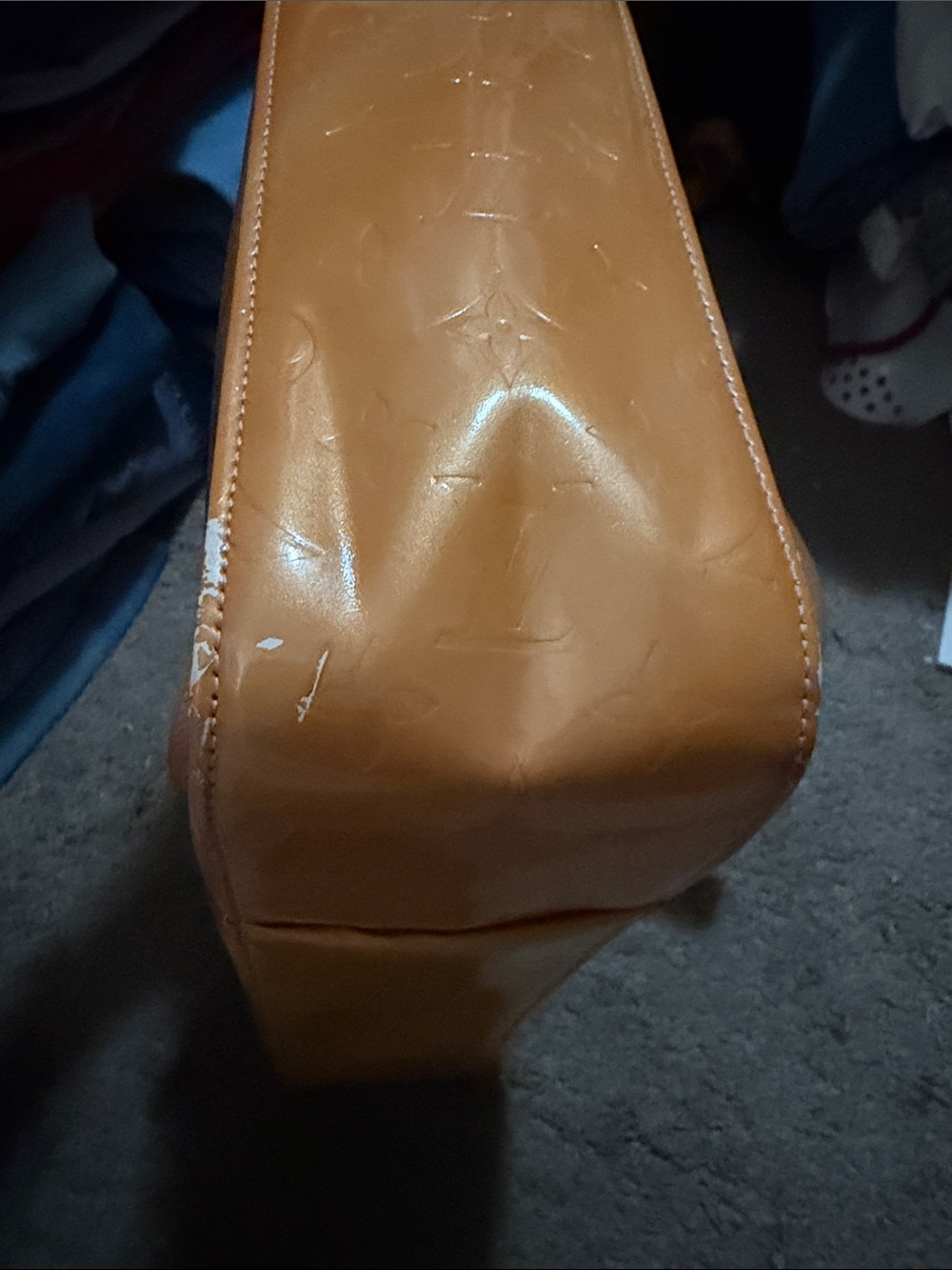 Louis Vuitton Amber Patent Monogram Tote - Picture 13 of 14